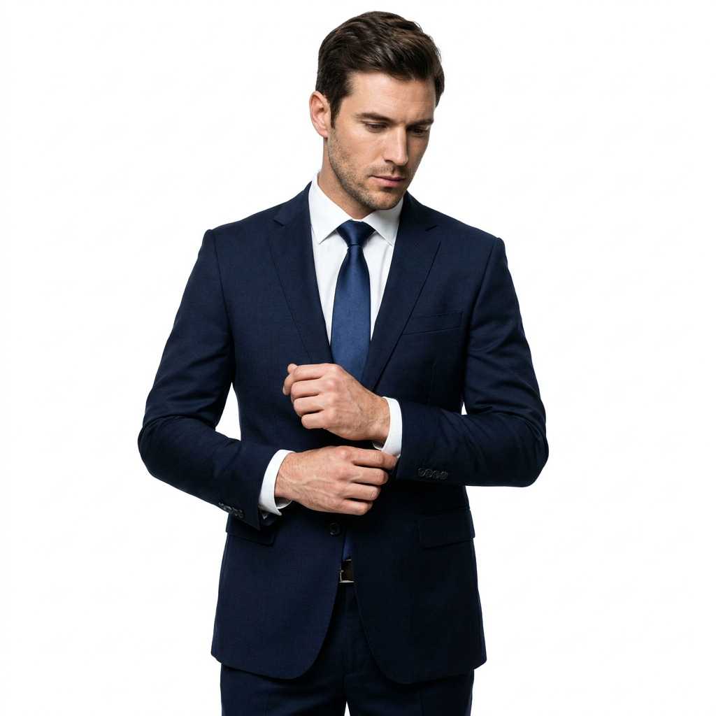 Custom Anti‑Wrinkle TR Fabric Men Business 2‑Piece Suit