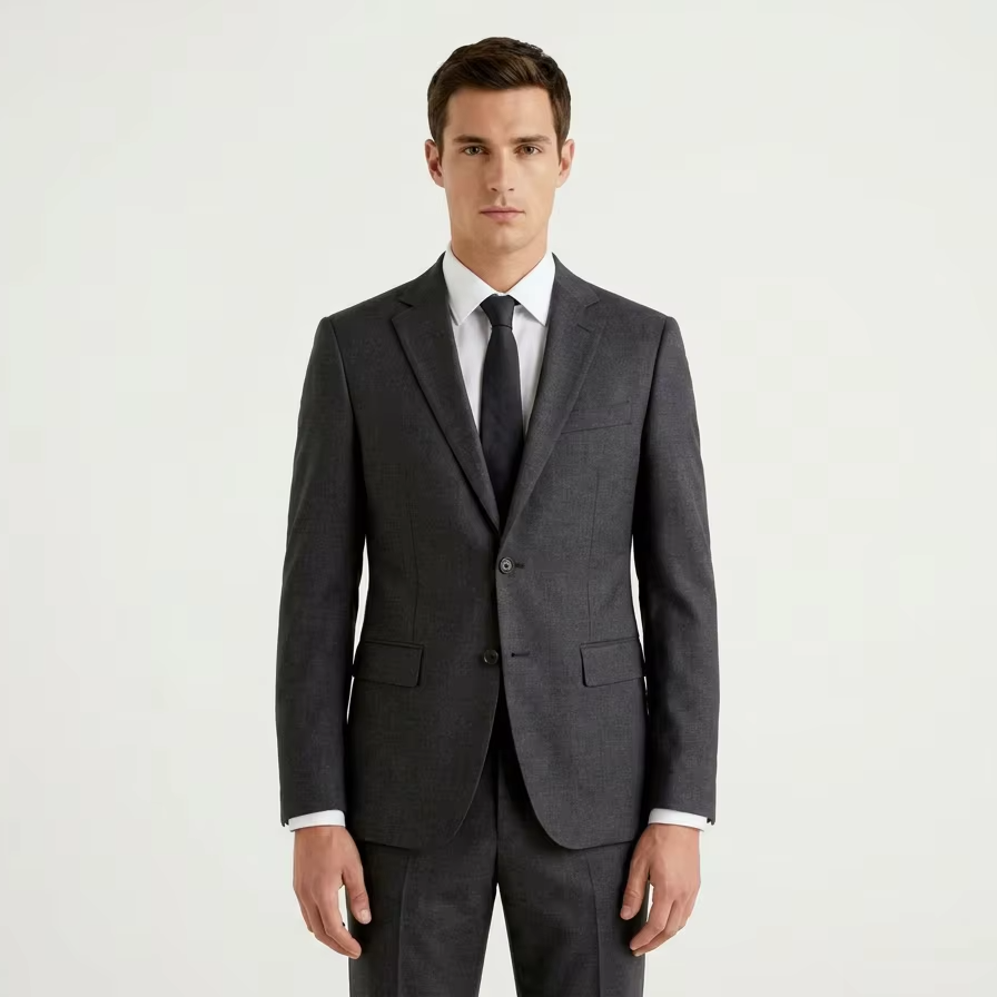Custom Breathable Elastic Anti‑Wrinkle Men Classic Business Formal Suit