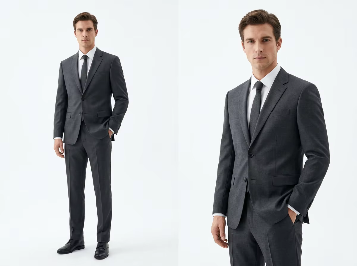 Custom Breathable Elastic Anti‑Wrinkle Men Classic Business Formal Suit