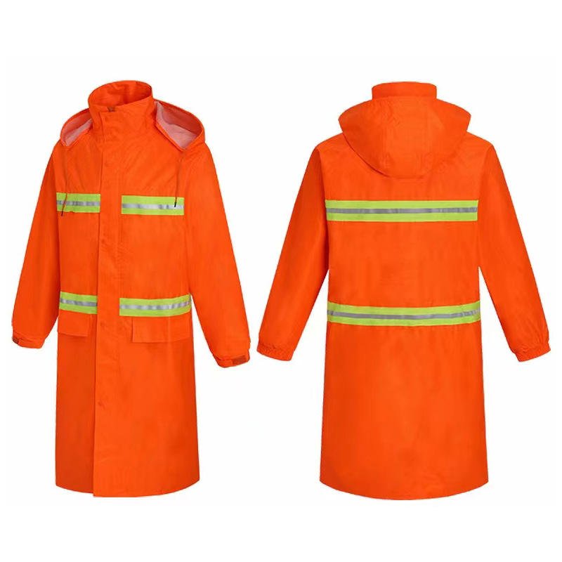 Unisex Hi Vis Reflective Rain Suit Set Waterproof Oxford Breathable Plus Size Traffic Patrol Highway Workwear Custom OEM ODM