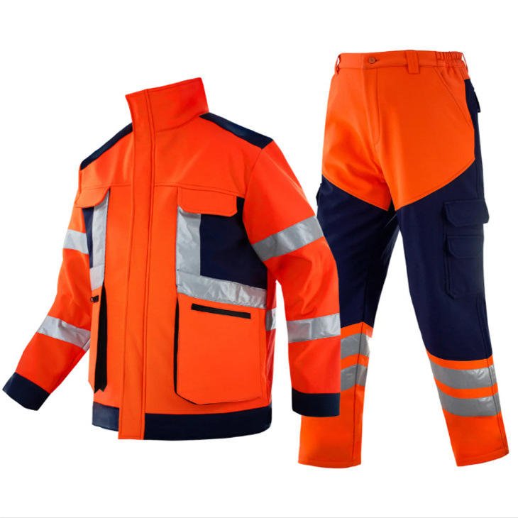 Winter High Vis Reflective Safety Jacket LED Flash EN ISO 20