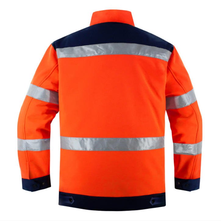 Winter High Vis Reflective Safety Jacket LED Flash EN ISO 20471 ANSI Certified Road Work Suit Custom OEM ODM Work Uniform