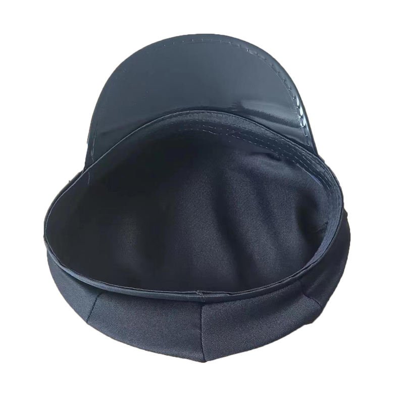 Black Wide Brim Security Hat, Custom Logo Polyester Canvas Adult Outdoor Fishing & Sports All Season Hat