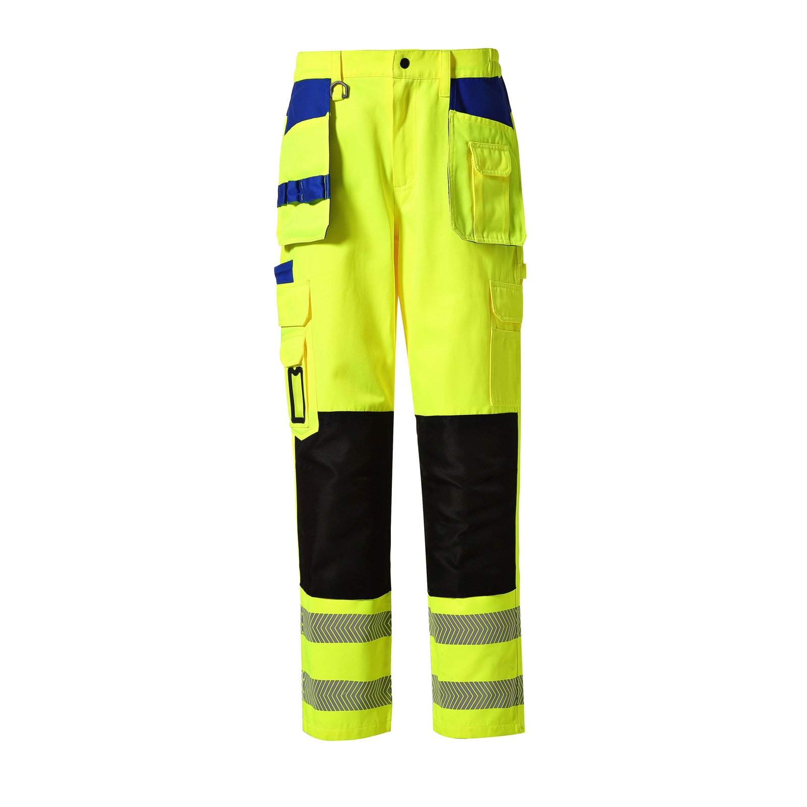High Visibility Reflective Safety Work Trousers, 70% Polyest